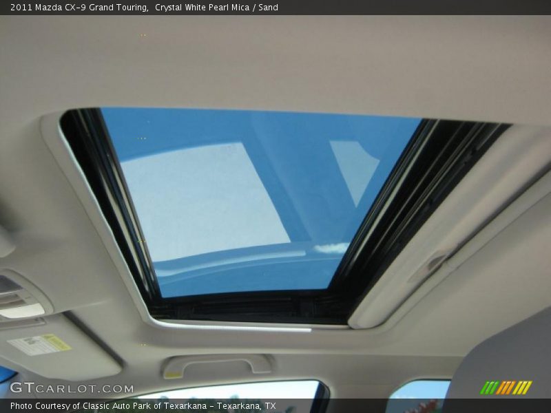 Crystal White Pearl Mica / Sand 2011 Mazda CX-9 Grand Touring