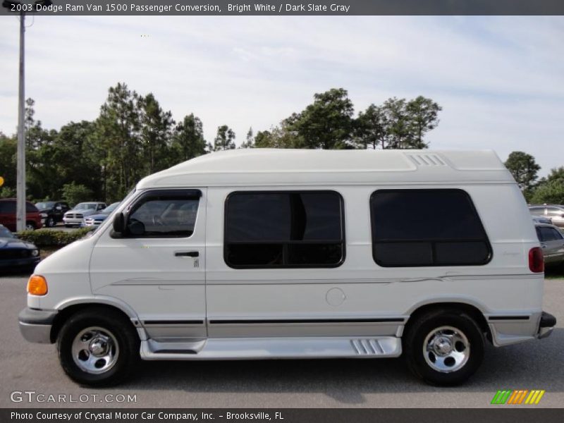 Bright White / Dark Slate Gray 2003 Dodge Ram Van 1500 Passenger Conversion