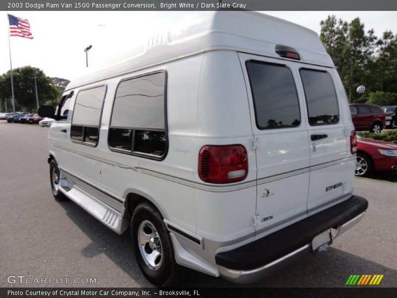Bright White / Dark Slate Gray 2003 Dodge Ram Van 1500 Passenger Conversion