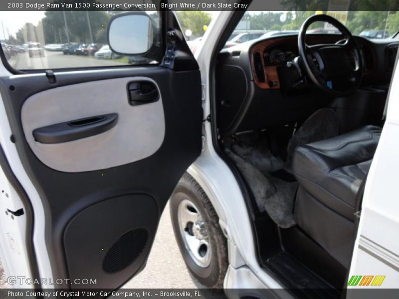 Bright White / Dark Slate Gray 2003 Dodge Ram Van 1500 Passenger Conversion