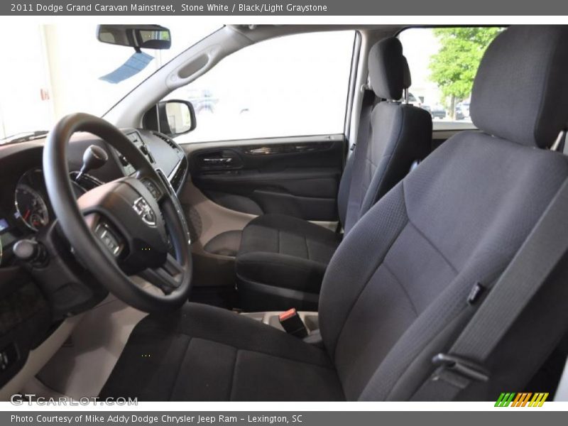 Stone White / Black/Light Graystone 2011 Dodge Grand Caravan Mainstreet