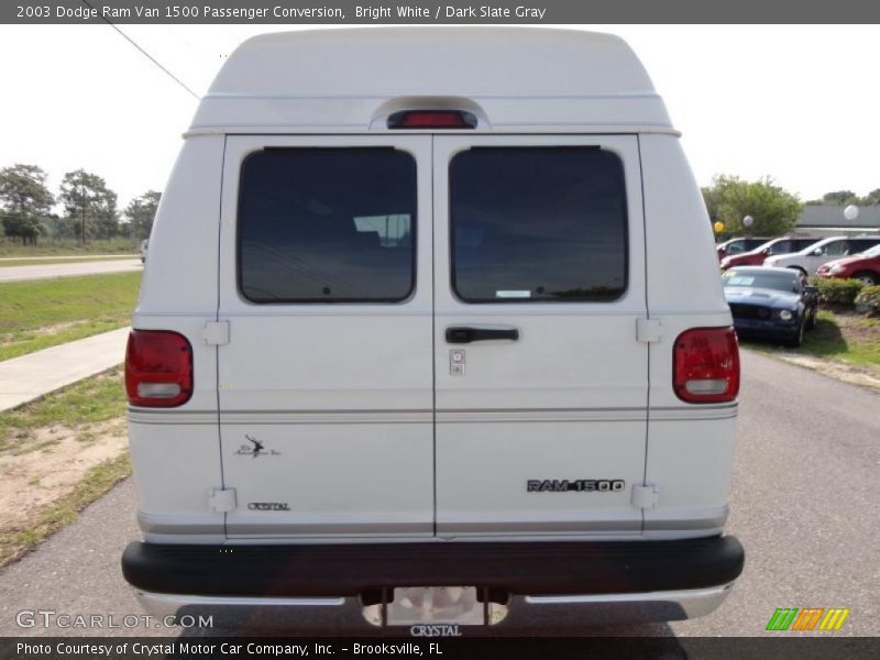 Bright White / Dark Slate Gray 2003 Dodge Ram Van 1500 Passenger Conversion