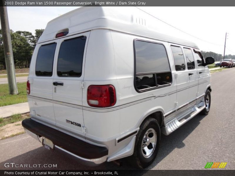 Bright White / Dark Slate Gray 2003 Dodge Ram Van 1500 Passenger Conversion