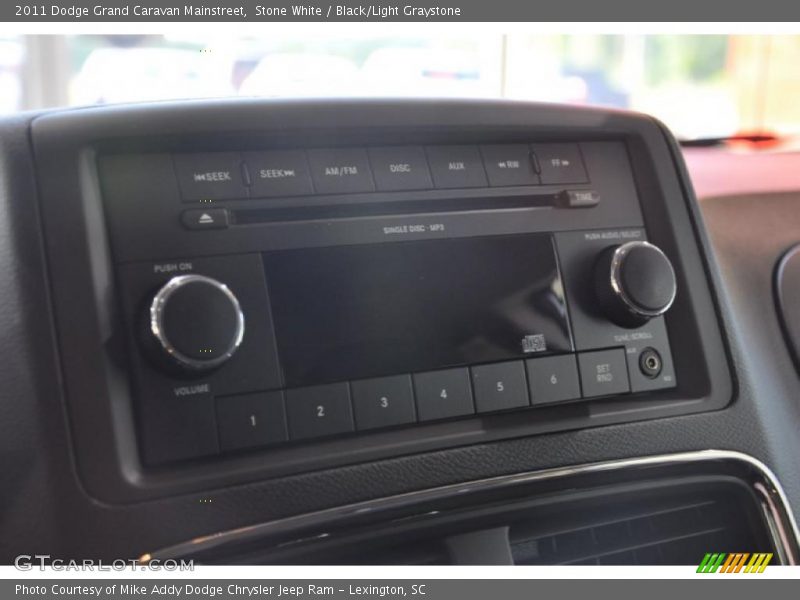 Stone White / Black/Light Graystone 2011 Dodge Grand Caravan Mainstreet