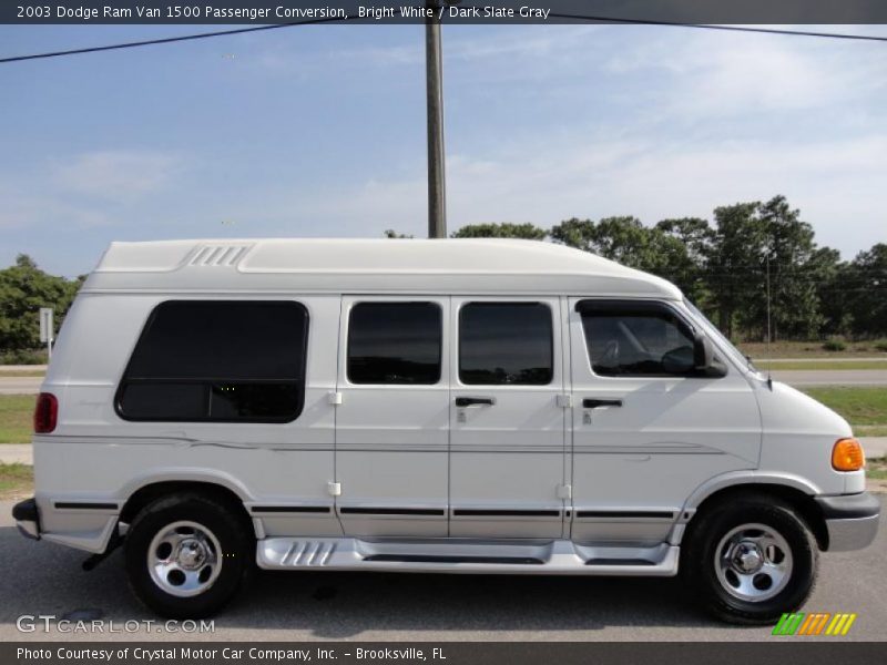 Bright White / Dark Slate Gray 2003 Dodge Ram Van 1500 Passenger Conversion