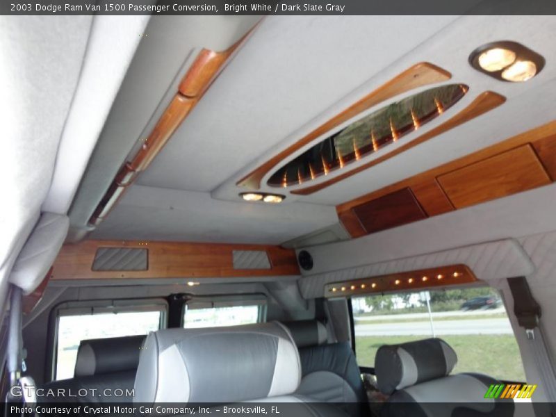 Bright White / Dark Slate Gray 2003 Dodge Ram Van 1500 Passenger Conversion
