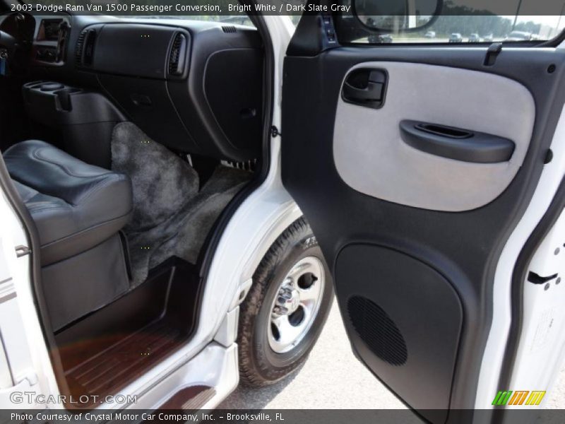 Bright White / Dark Slate Gray 2003 Dodge Ram Van 1500 Passenger Conversion