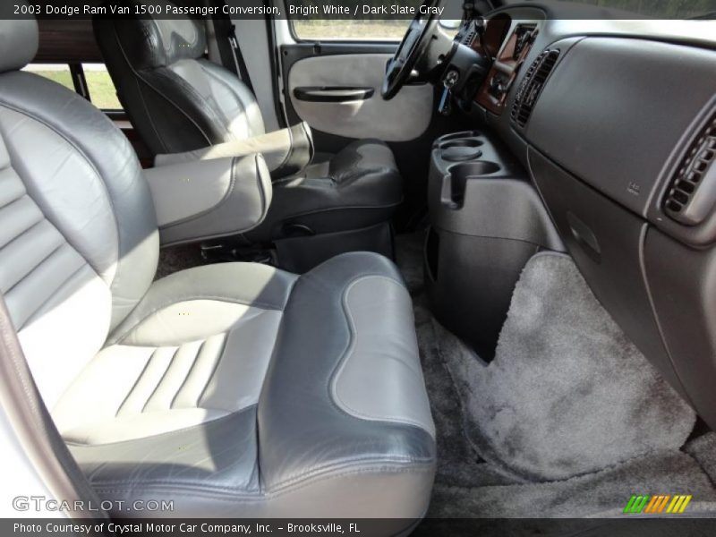 Bright White / Dark Slate Gray 2003 Dodge Ram Van 1500 Passenger Conversion