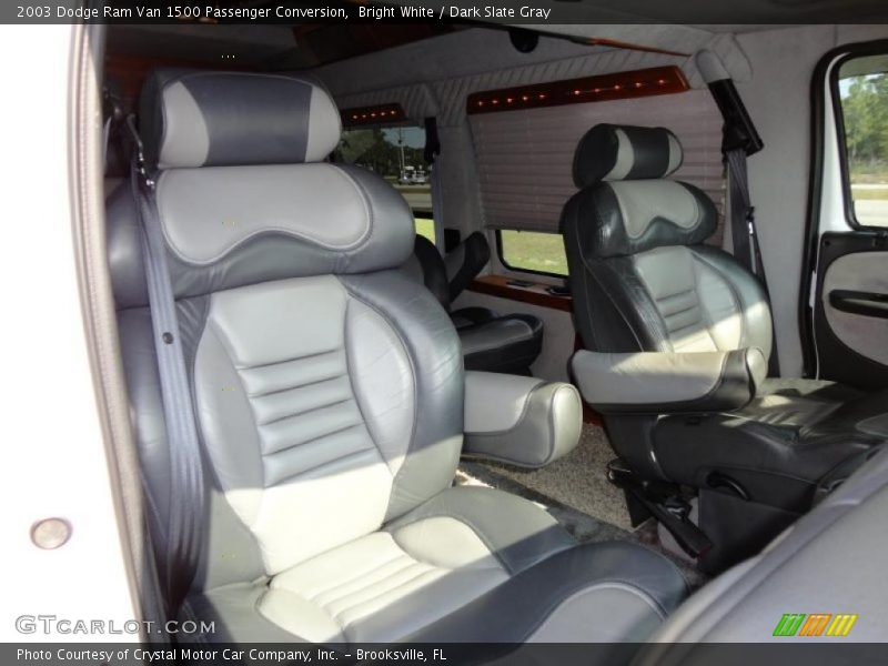 Bright White / Dark Slate Gray 2003 Dodge Ram Van 1500 Passenger Conversion