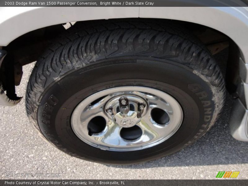 Bright White / Dark Slate Gray 2003 Dodge Ram Van 1500 Passenger Conversion
