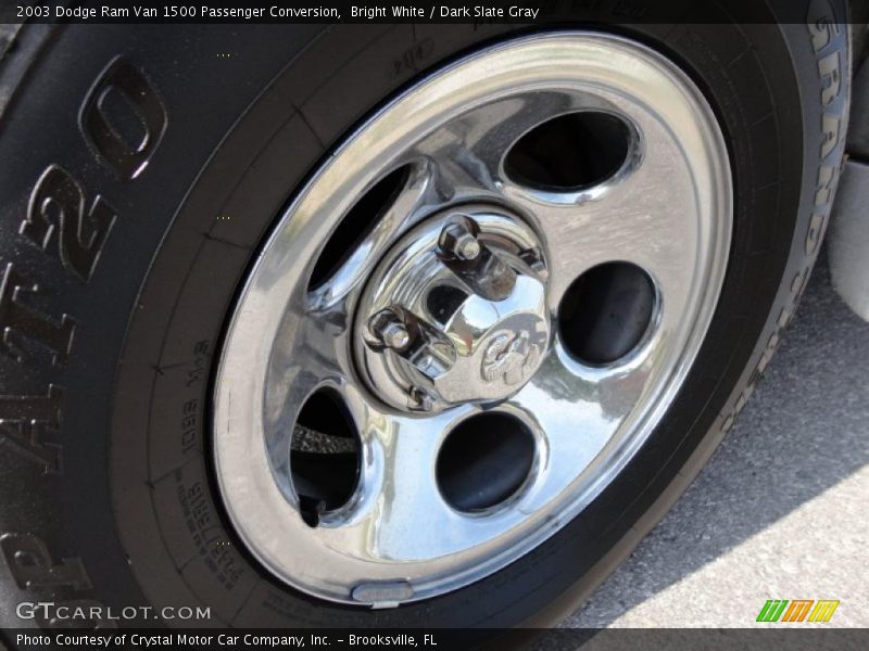 Bright White / Dark Slate Gray 2003 Dodge Ram Van 1500 Passenger Conversion