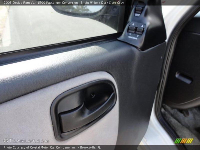 Bright White / Dark Slate Gray 2003 Dodge Ram Van 1500 Passenger Conversion