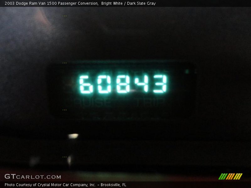 Bright White / Dark Slate Gray 2003 Dodge Ram Van 1500 Passenger Conversion