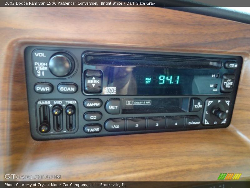 Bright White / Dark Slate Gray 2003 Dodge Ram Van 1500 Passenger Conversion