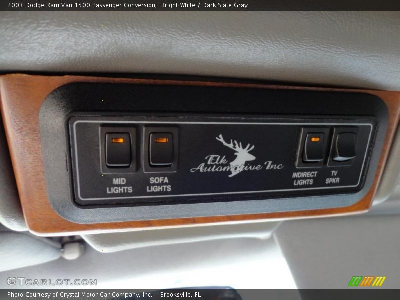 Bright White / Dark Slate Gray 2003 Dodge Ram Van 1500 Passenger Conversion
