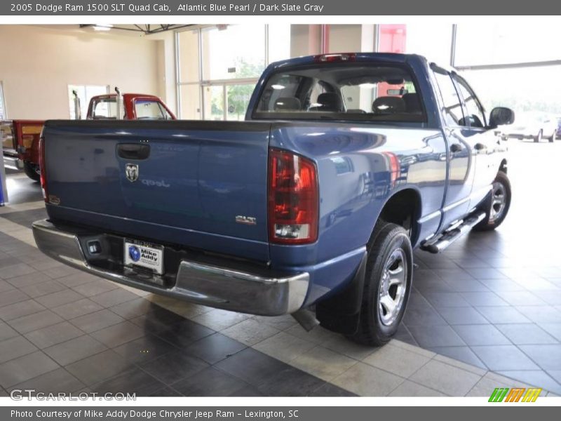 Atlantic Blue Pearl / Dark Slate Gray 2005 Dodge Ram 1500 SLT Quad Cab