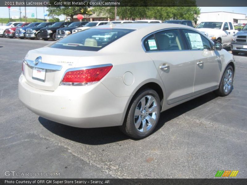 Gold Mist Metallic / Cocoa/Cashmere 2011 Buick LaCrosse CXL