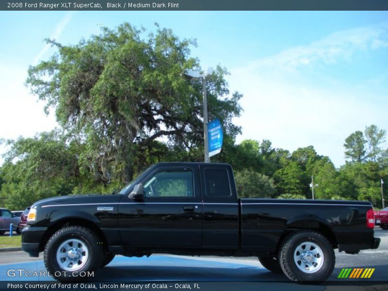Black / Medium Dark Flint 2008 Ford Ranger XLT SuperCab