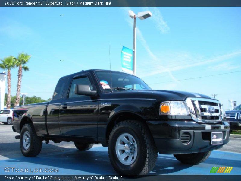 Black / Medium Dark Flint 2008 Ford Ranger XLT SuperCab