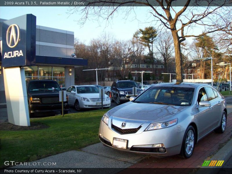 Palladium Metallic / Ebony 2009 Acura TL 3.5