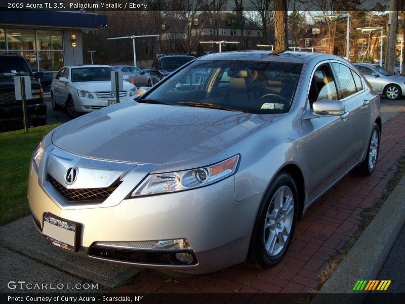 Palladium Metallic / Ebony 2009 Acura TL 3.5