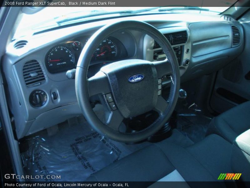 Black / Medium Dark Flint 2008 Ford Ranger XLT SuperCab