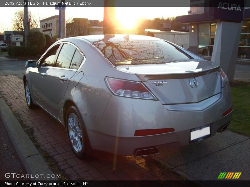 Palladium Metallic / Ebony 2009 Acura TL 3.5