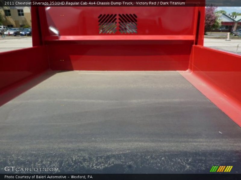 Victory Red / Dark Titanium 2011 Chevrolet Silverado 3500HD Regular Cab 4x4 Chassis Dump Truck