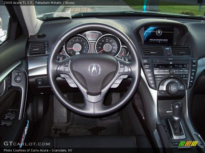 Palladium Metallic / Ebony 2009 Acura TL 3.5