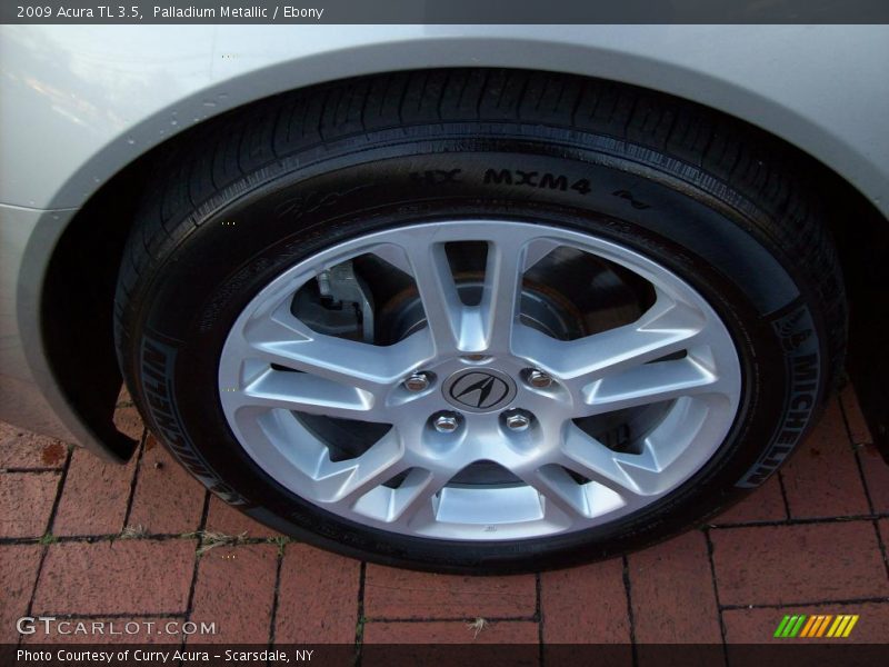 Palladium Metallic / Ebony 2009 Acura TL 3.5