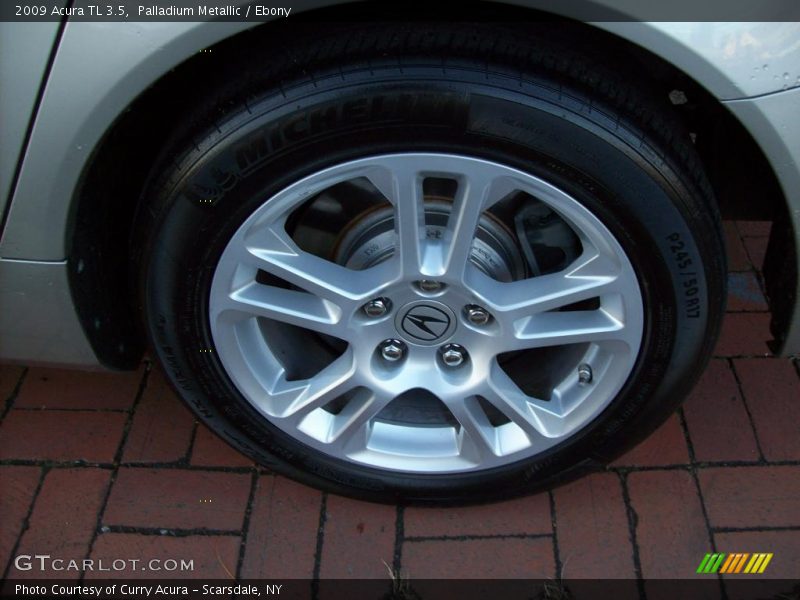Palladium Metallic / Ebony 2009 Acura TL 3.5