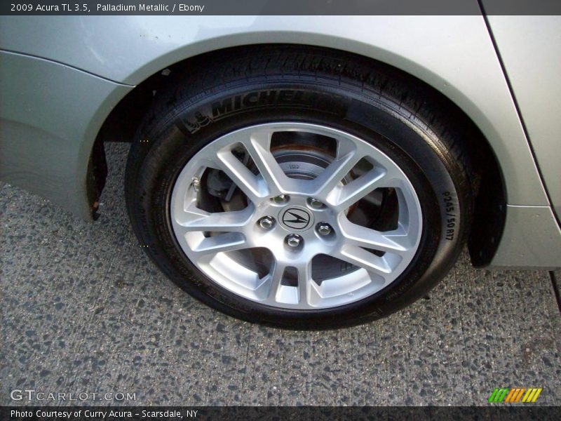 Palladium Metallic / Ebony 2009 Acura TL 3.5