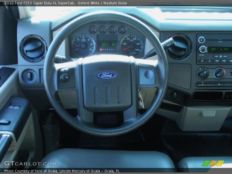 Oxford White / Medium Stone 2010 Ford F250 Super Duty XL SuperCab