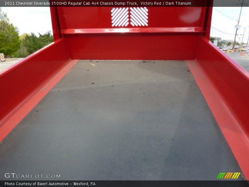 Victory Red / Dark Titanium 2011 Chevrolet Silverado 3500HD Regular Cab 4x4 Chassis Dump Truck