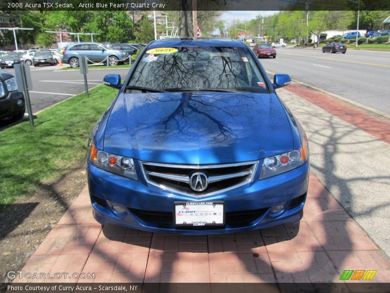 Arctic Blue Pearl / Quartz Gray 2008 Acura TSX Sedan