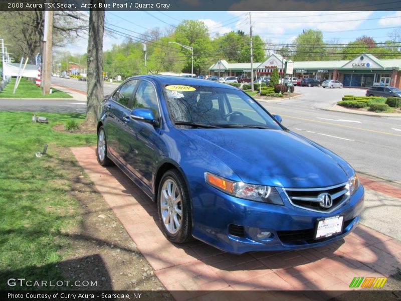 Arctic Blue Pearl / Quartz Gray 2008 Acura TSX Sedan