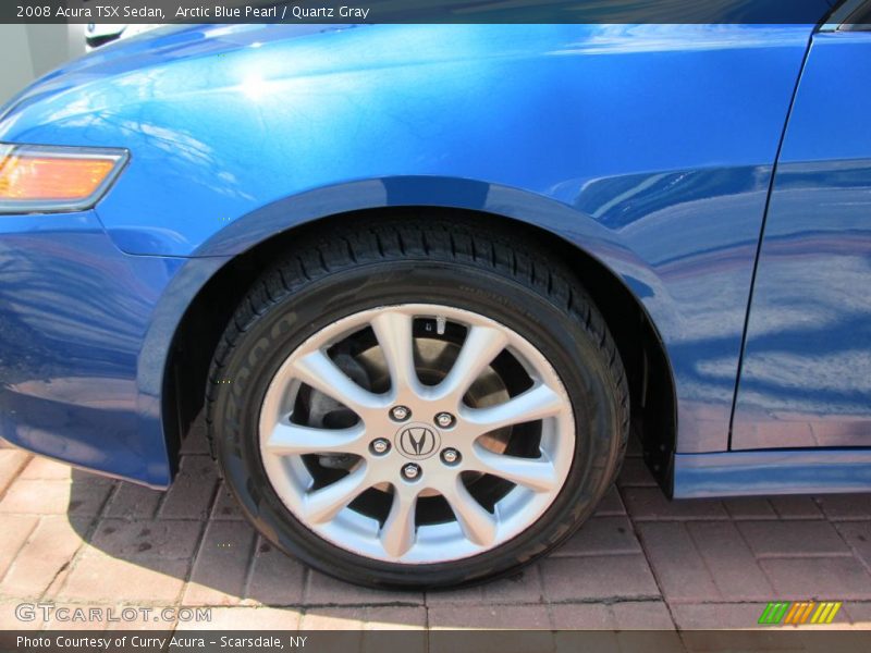Arctic Blue Pearl / Quartz Gray 2008 Acura TSX Sedan