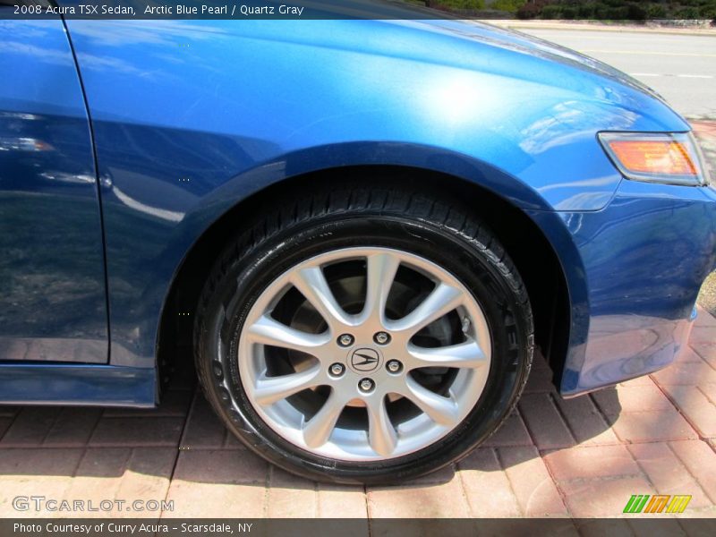 Arctic Blue Pearl / Quartz Gray 2008 Acura TSX Sedan