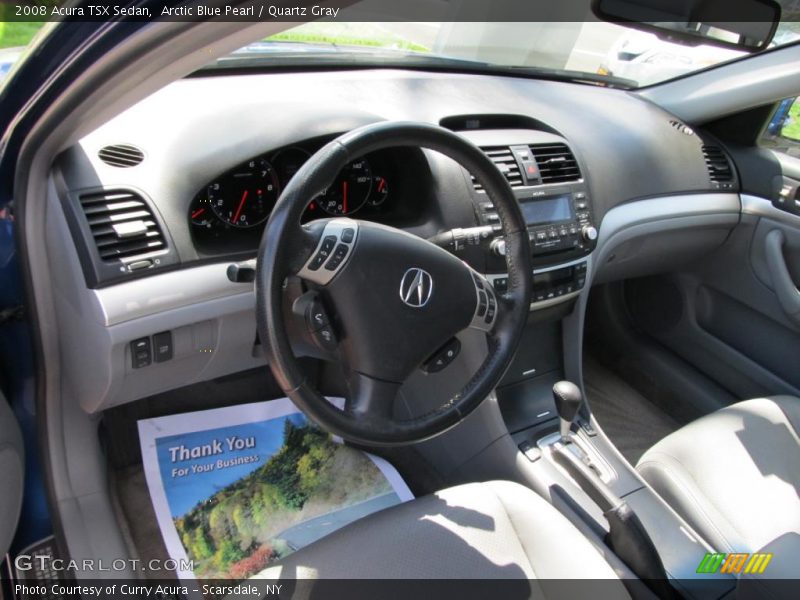 Arctic Blue Pearl / Quartz Gray 2008 Acura TSX Sedan
