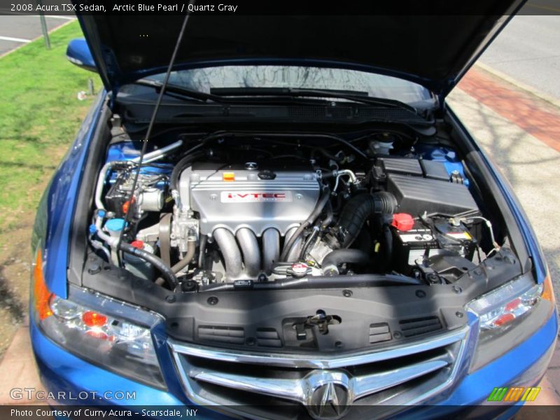 Arctic Blue Pearl / Quartz Gray 2008 Acura TSX Sedan