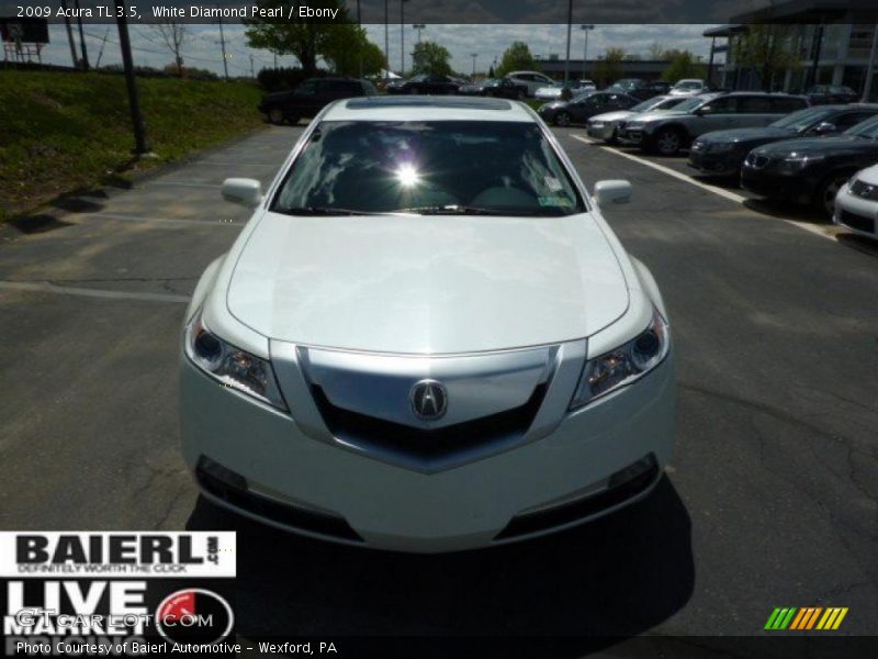White Diamond Pearl / Ebony 2009 Acura TL 3.5