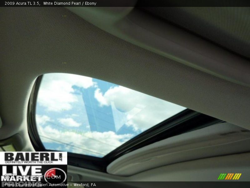 White Diamond Pearl / Ebony 2009 Acura TL 3.5
