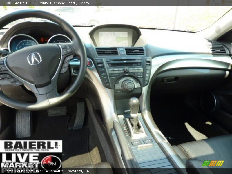 White Diamond Pearl / Ebony 2009 Acura TL 3.5