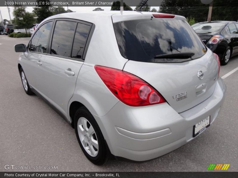 Brillant Silver / Charcoal 2009 Nissan Versa 1.8 SL Hatchback