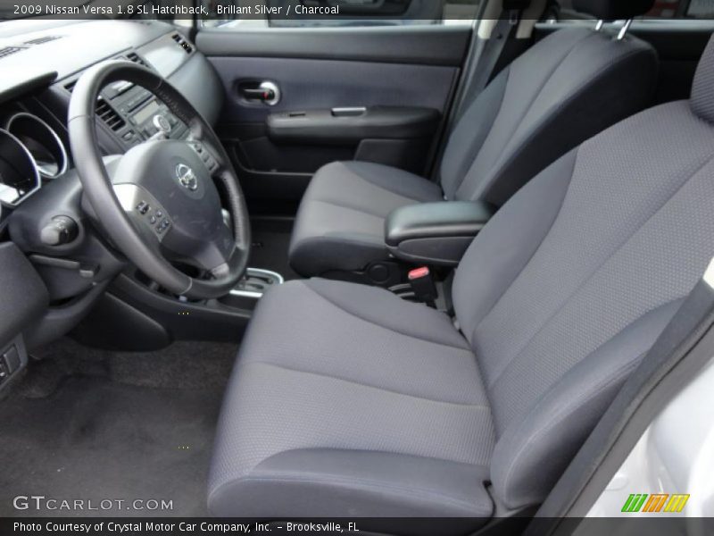 Brillant Silver / Charcoal 2009 Nissan Versa 1.8 SL Hatchback