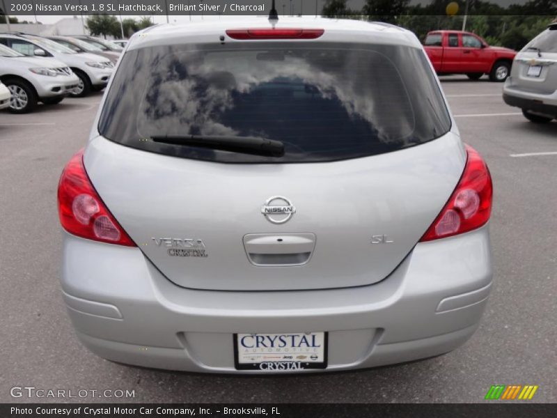 Brillant Silver / Charcoal 2009 Nissan Versa 1.8 SL Hatchback