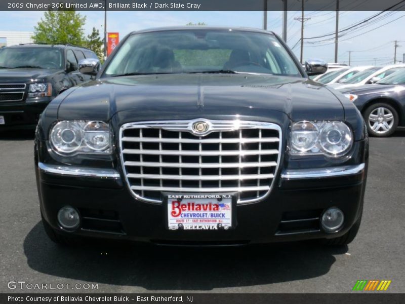 Brilliant Black / Dark Slate Gray 2009 Chrysler 300 Limited AWD