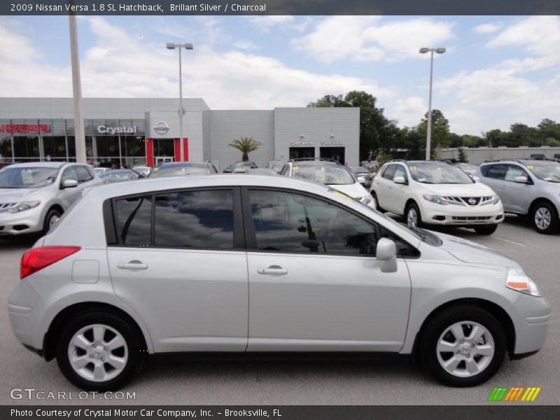 Brillant Silver / Charcoal 2009 Nissan Versa 1.8 SL Hatchback