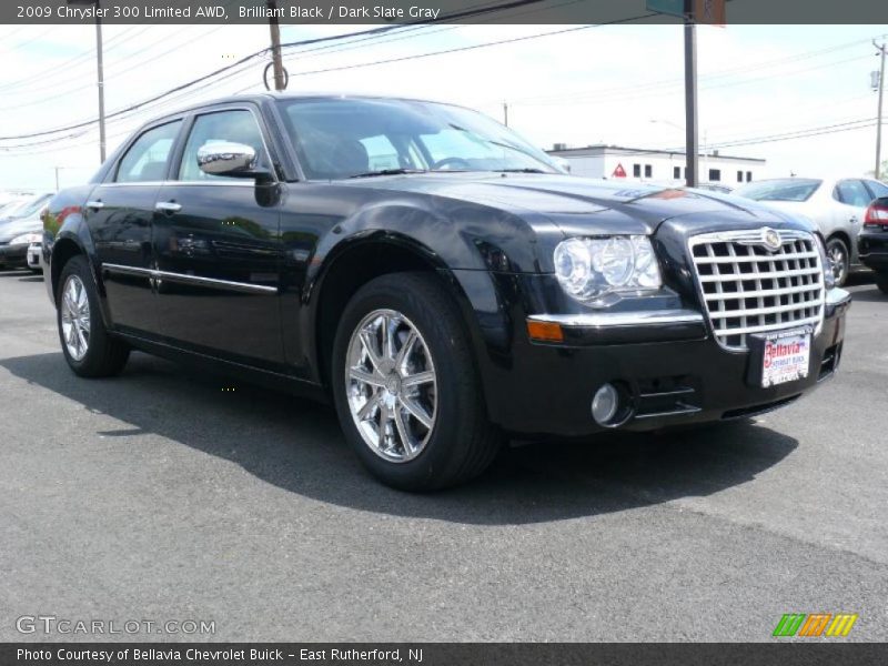 Brilliant Black / Dark Slate Gray 2009 Chrysler 300 Limited AWD