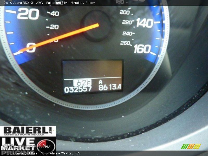 Palladium Silver Metallic / Ebony 2010 Acura RDX SH-AWD